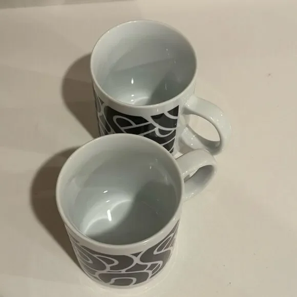 IKEA SÖTRÖNN Black and White Mug Set of 2 - Picture 5 of 5
